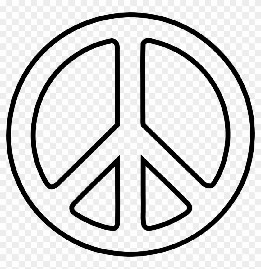 Peace Dove Clipart Peace Symbol - Drawing Of A Peace Sign #110782