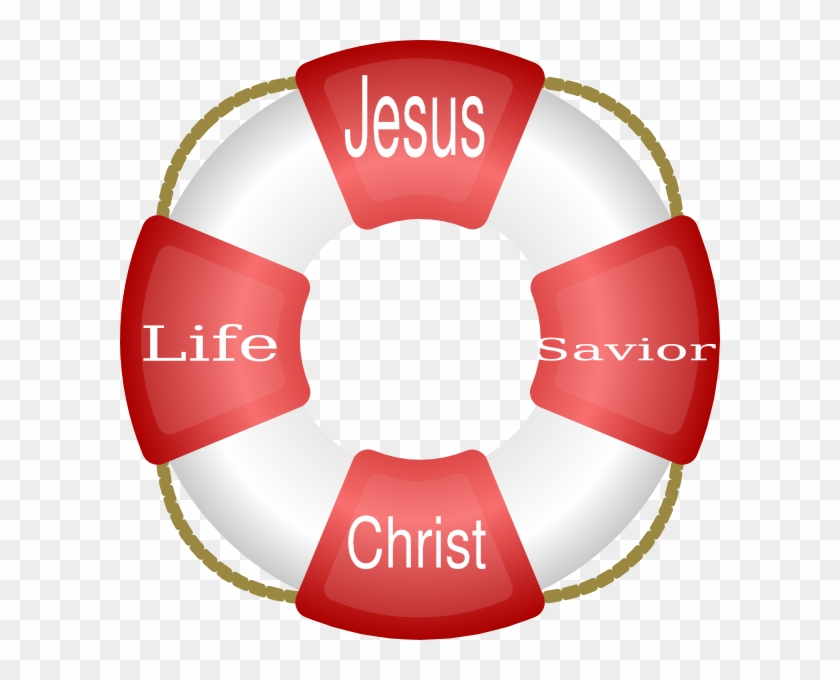 Jesus Christ Life Saver Clip Art At Clker - Boia Salva Vidas Vetor #110859