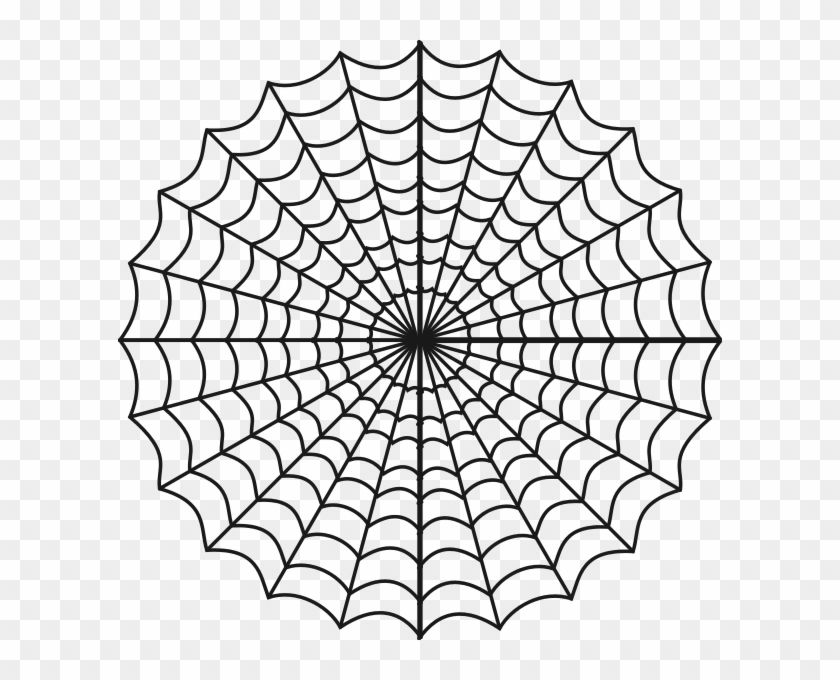 Spider Web Clipart Spiderman Web - Coloring Page Of Spider Web #111339