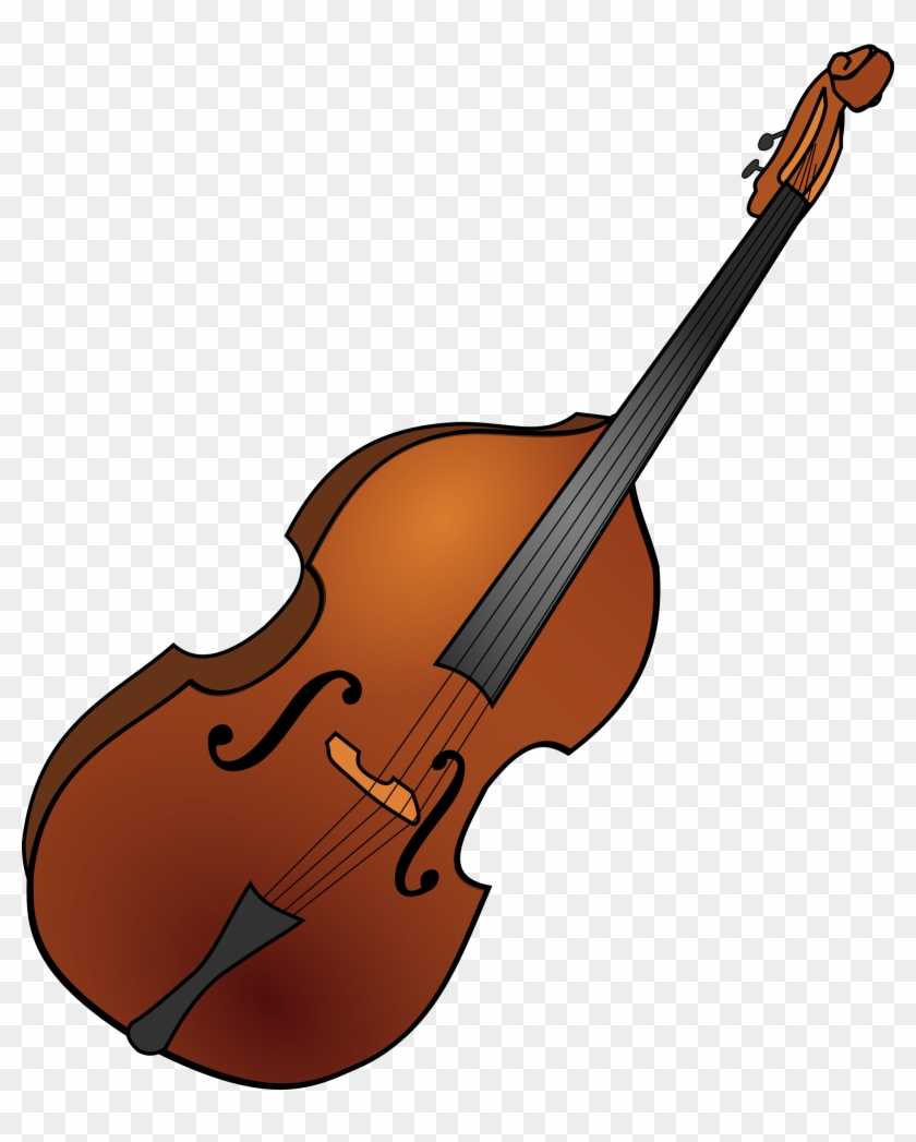 Free Vector Graphic Violin Viola Instrument String - Double Bass Clipart #111673