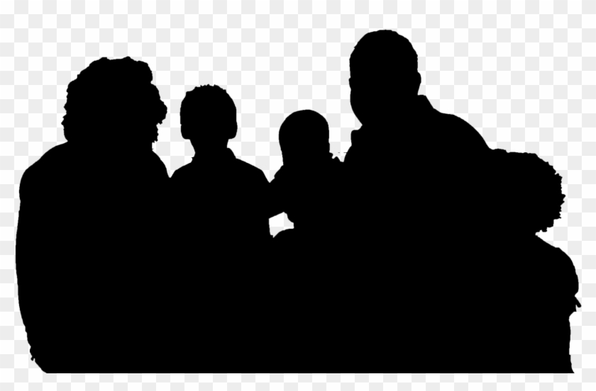 Silhouette Family Clip Art - Family Watching Tv Silhouette #111711
