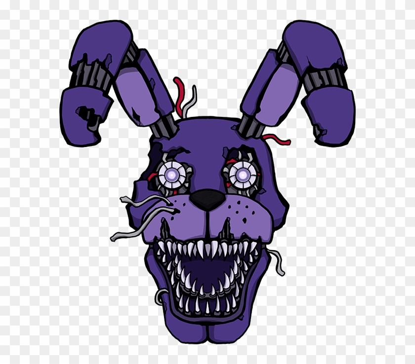 Five Nights At Freddy's -nightmare Bonnie By Kaizerin - Bonnie From Five Nights At Freddys Drawings #589301