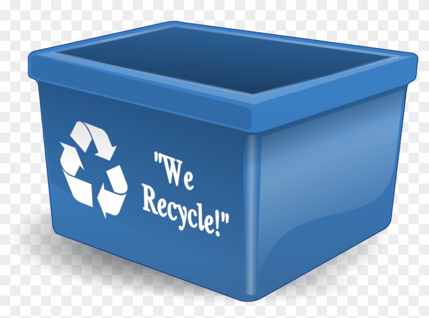 Recycling Bin Clipart, Vector Clip Art Online, Royalty - Recycle Box Png #589377