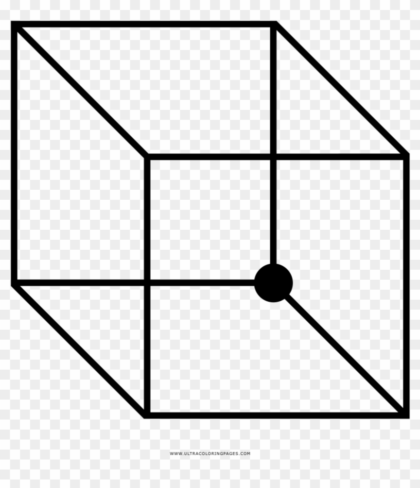 Necker Cube Coloring Page - Many Edges Does A Cube Have #589535