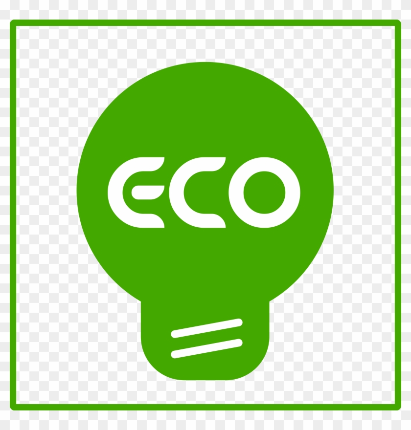 Green Light Bulb Png Download - Eco Icon Png #589586