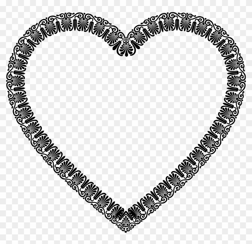 Victorian Ornament Heart - Heart Clipart Fancy #589783
