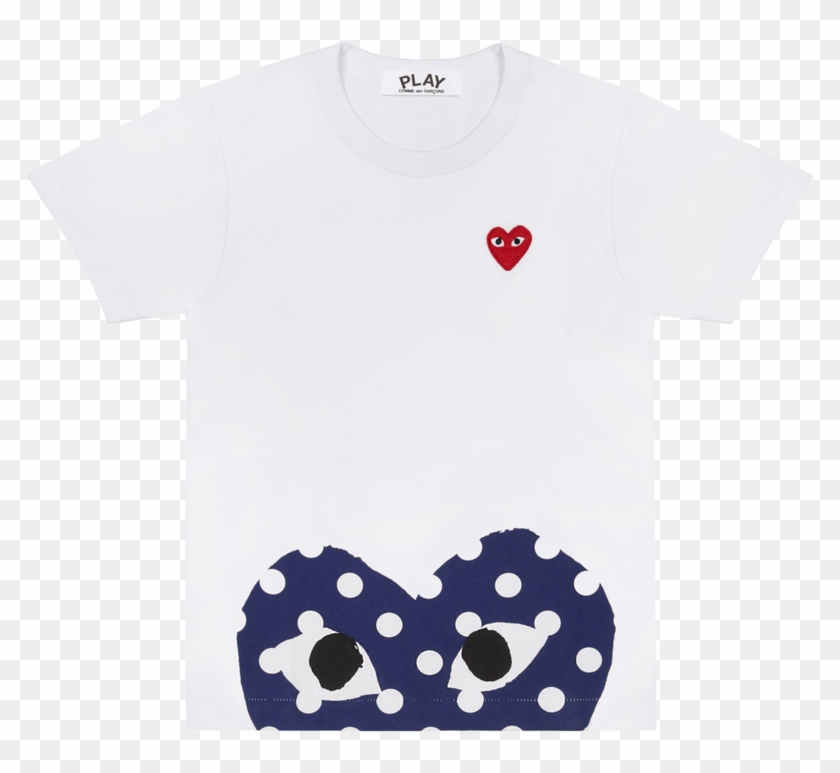 Cdg P1t236 Play Polka Dot T-shirt White - Commes Des Garcons Play #589797