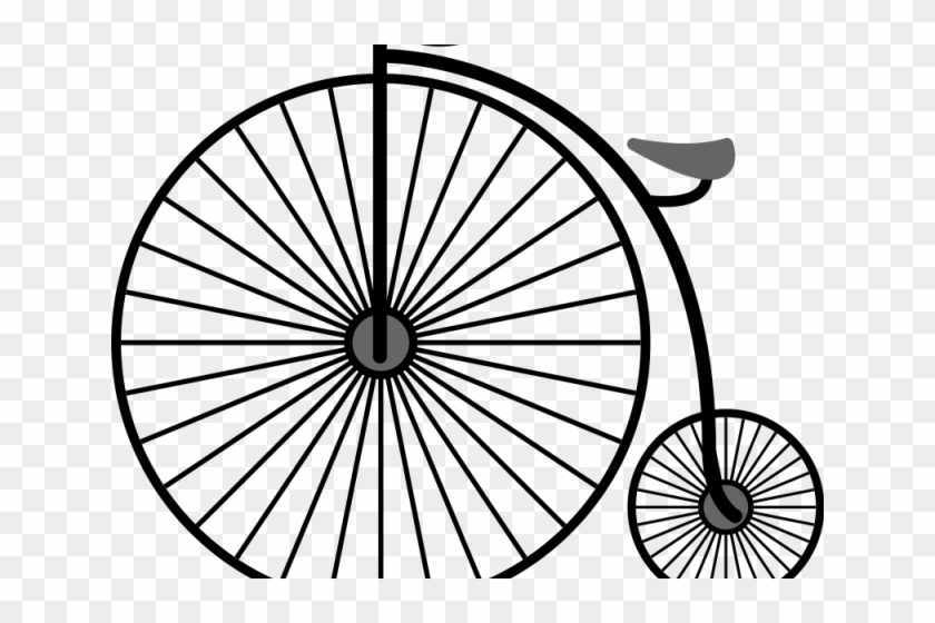 Victorian Clipart Penny Farthing - Vintage Big Wheel Bicyle Sticker #589832