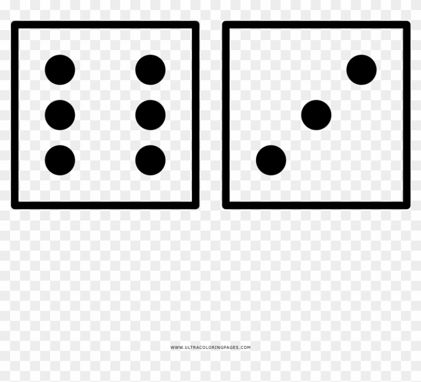 Dice Coloring Page - Dice Coloring Pages #589987