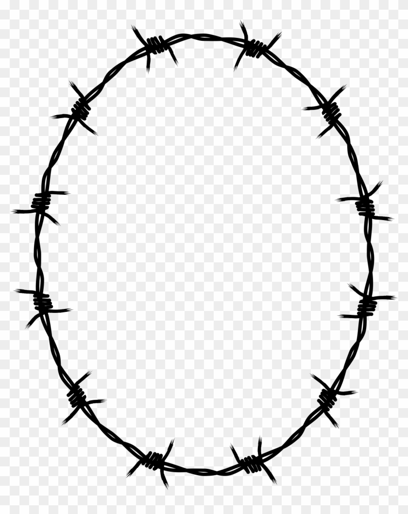 Big Image - Barb Wire Circle Clip Art #590162