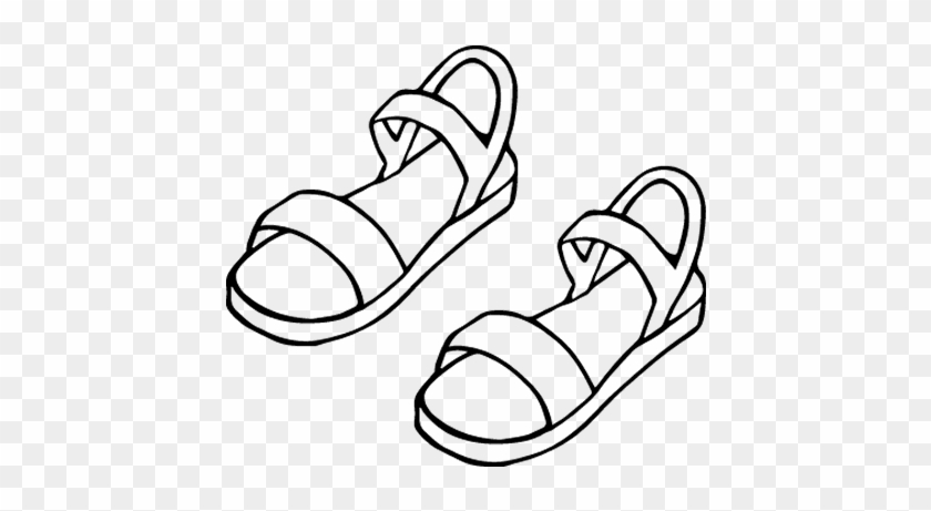 Sandals Coloring Pages - Sandals For Coloring #590217