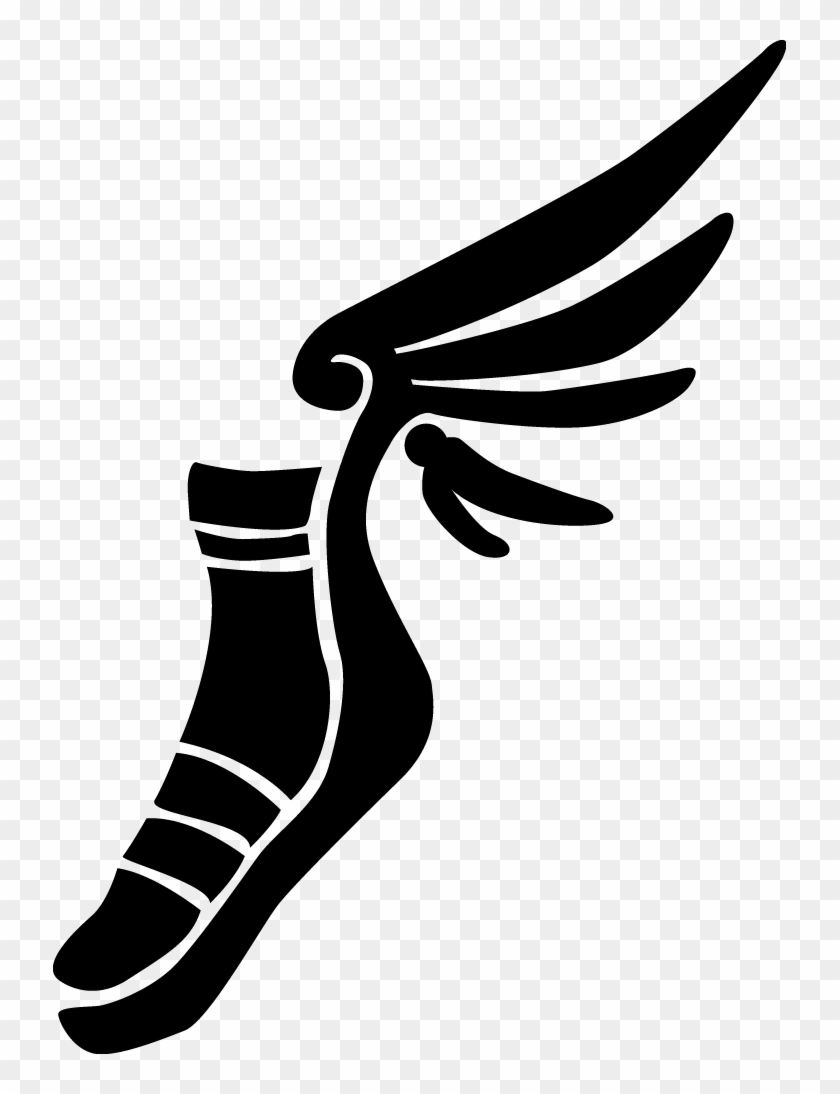 Hermes Talaria Sandal Symbol Winged Helmet - Hermes Symbol Png #590222