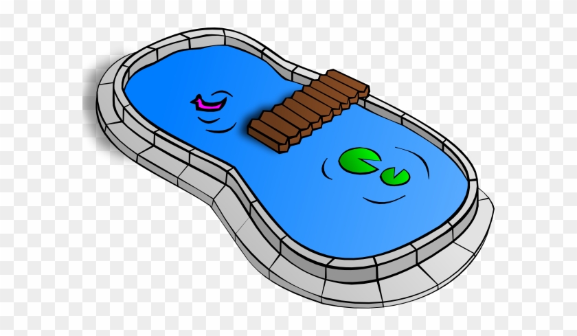 Pond Clip Art Free Vector 4vector - Water In Pool Clip Art #590361
