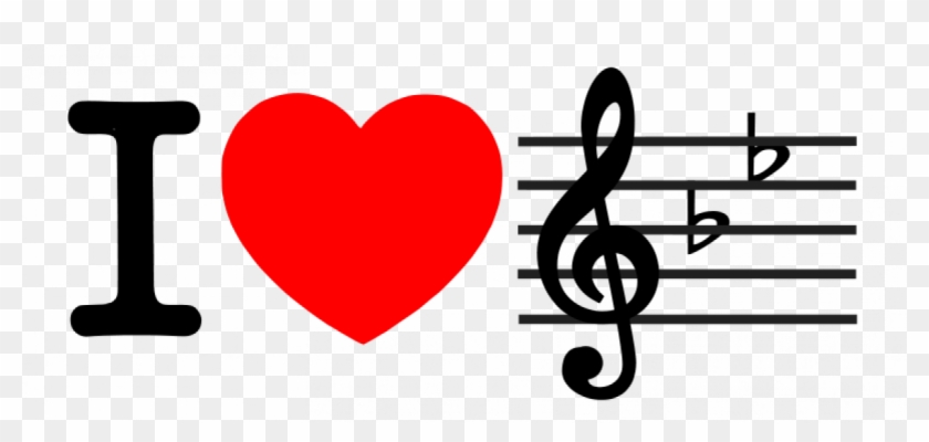 Eu Amo A Musica Sinal Vector Graphics - Love Music Png #590375