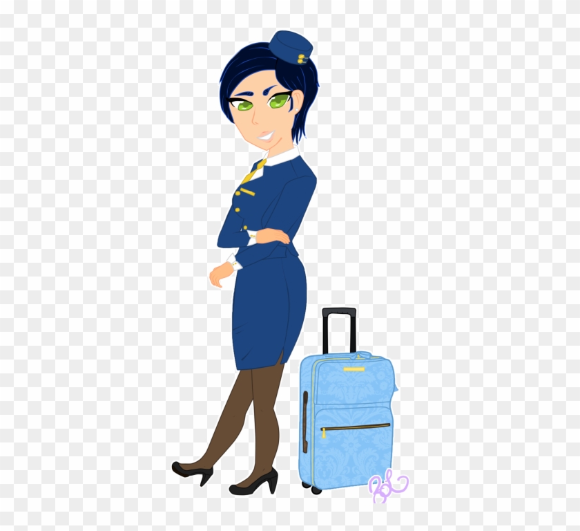 Flight Attendant Png - Cartoon Flight Attendant Png #590522