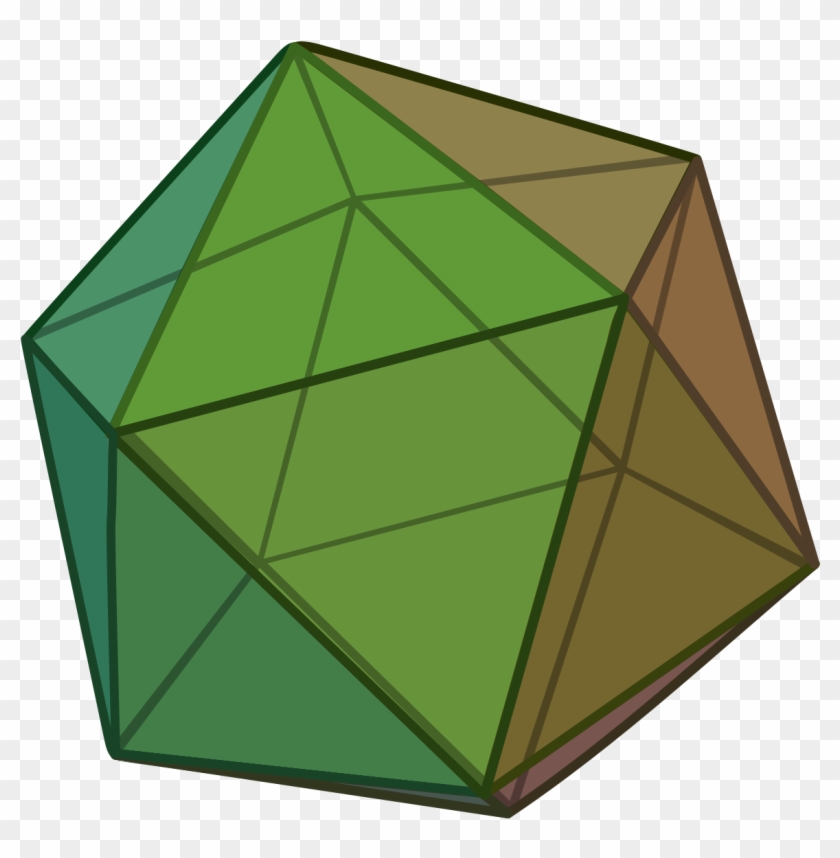 Icosahedron Dice Clipart - Icosahedron #590524