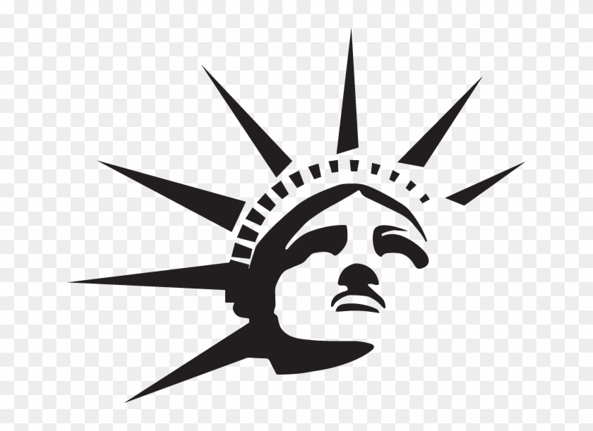Statue Of Liberty Head And Crown - Statue Of Liberty Head Vector #590559