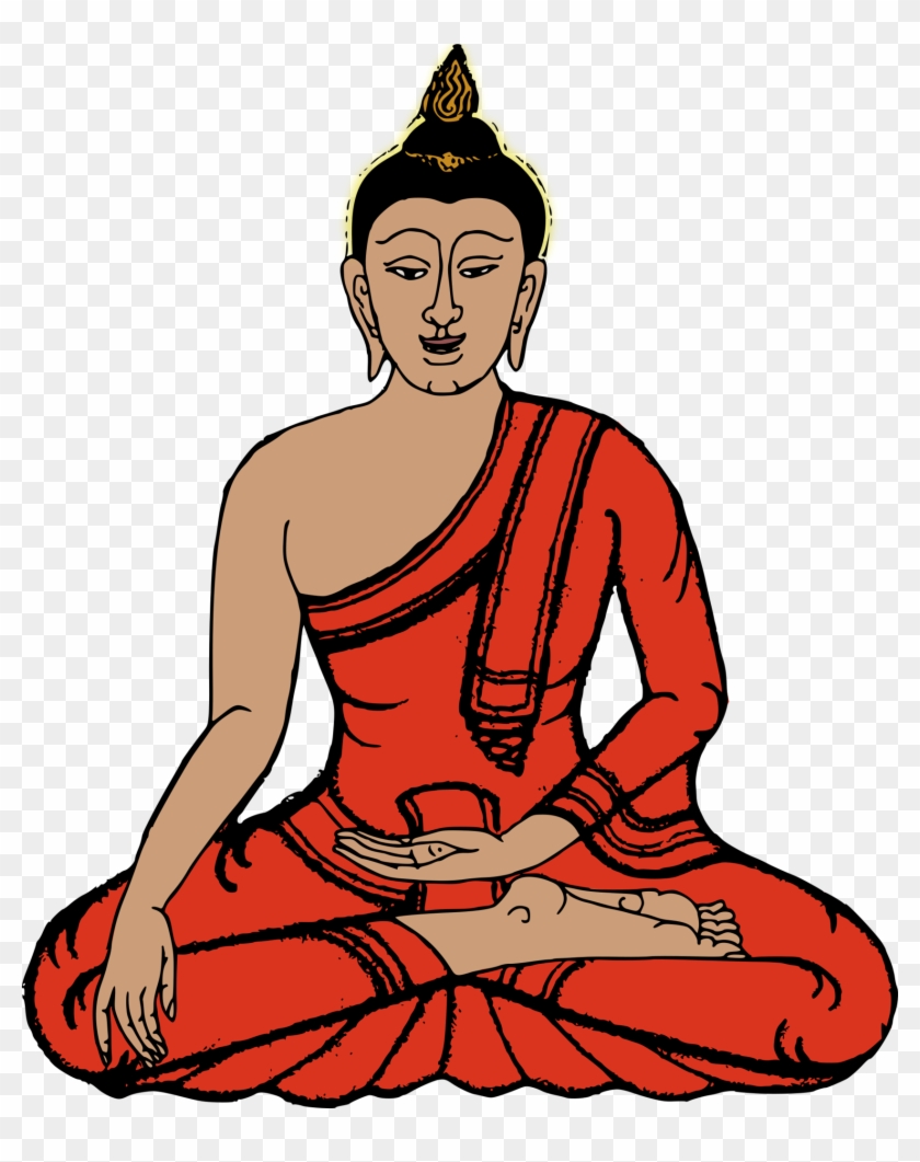 Sitting Buddha “free” Png File Clipart - Clip Art Buddha #590564