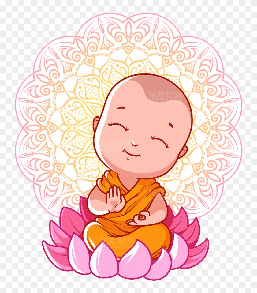 Buddhism Cartoon Bhikkhu Buddhas Birthday - Baby Buddha Cartoon #590587