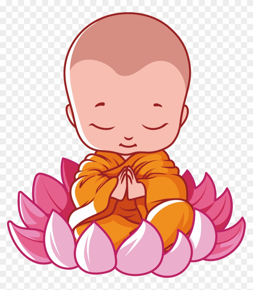Vesak Buddhism Cartoon Buddhas Birthday - Buddha Cartoon - Free Transparent  PNG Clipart Images Download