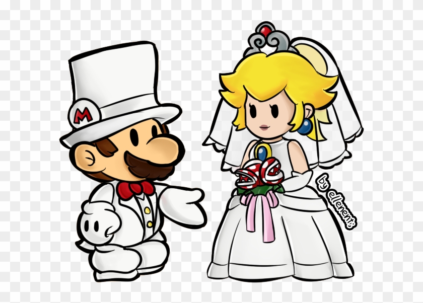 When I Saw Peach Dressed As A Bride In The Odyssey - Paper Mario Y Peach #590671