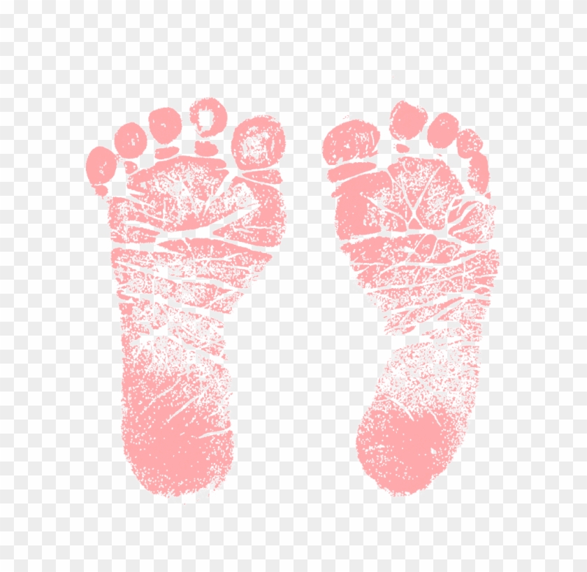 Baby Feet Clipart Png - Pink Baby Feet Print #590742