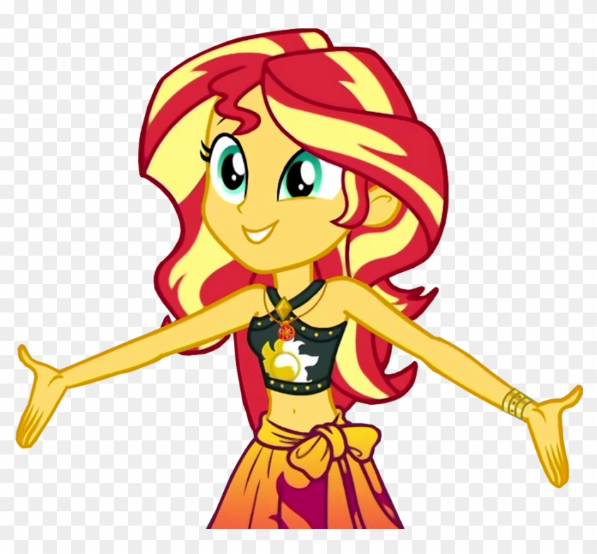 Bracelet, Clothes, Edit, Equestria Girls, Hug, Incoming - Sunset Shimmer New Outfit #590795