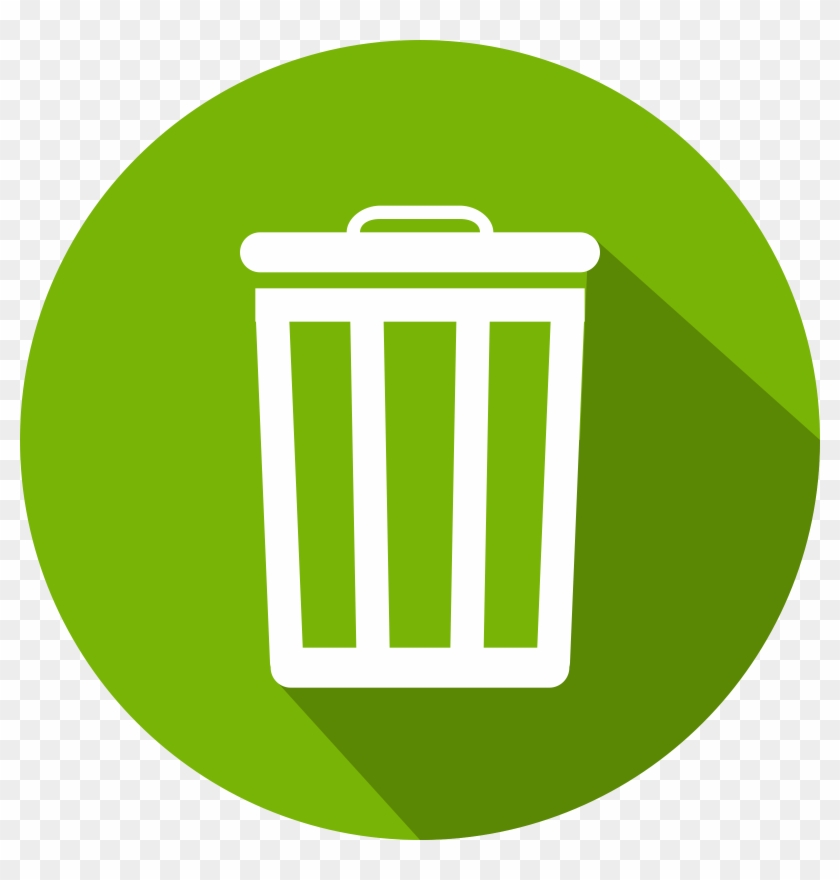 Big Image - Trash Can Icon Flat #590906