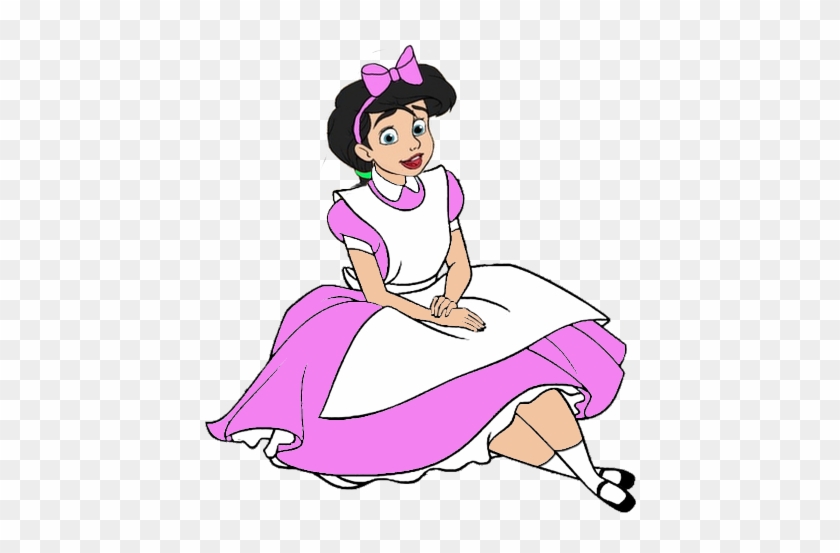 Princess Melody As Alice Sitting By Darthraner83 - Alice In Wonderland Clip Art #591037