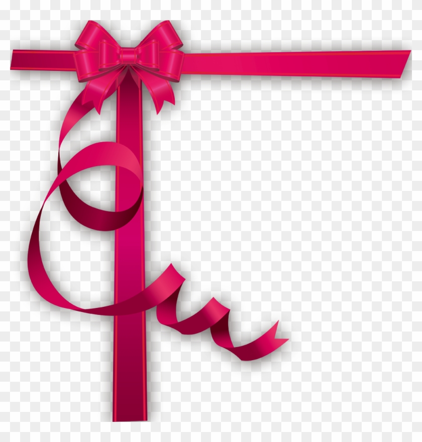 Pink Gift Ribbon Shoelace Knot - Pink Gift Ribbon Png #591070