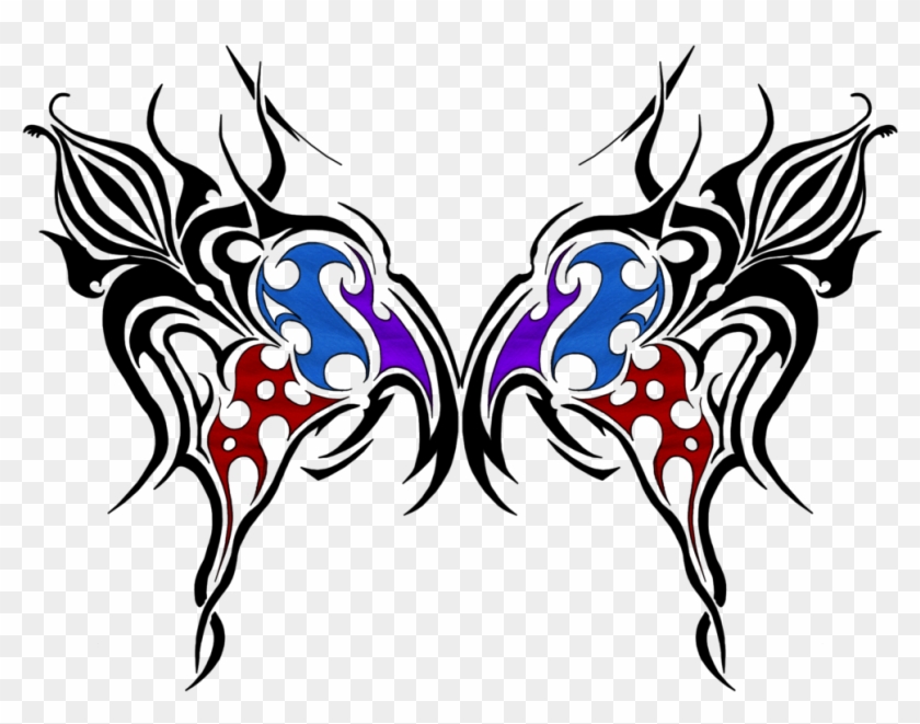 Free Tribal Butterfly Tattoos Designs And Ideas Clip - Tribal Butterfly Ideas #591155