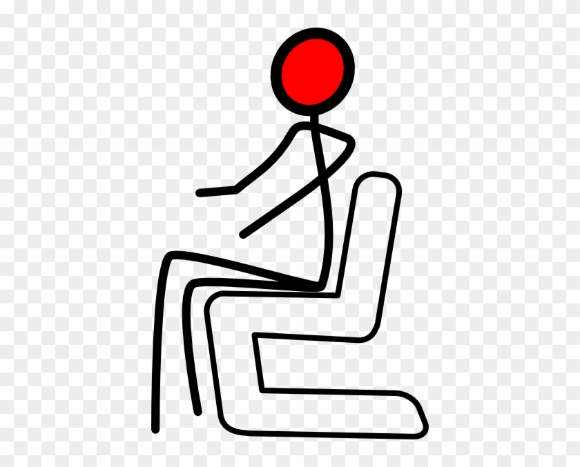 Co-chair - Clipart - Stick Figure Sitting Down #591237