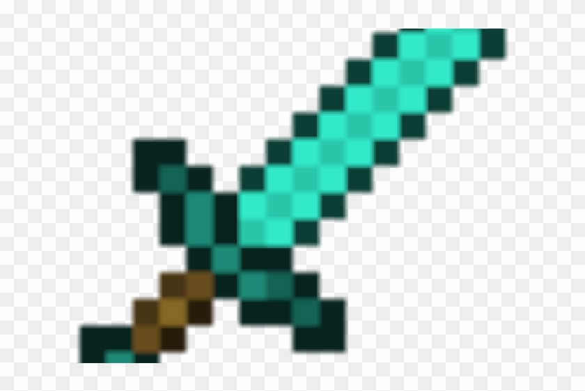 Axe Clipart Minecraft Axe - Minecraft Diamond Sword #591315
