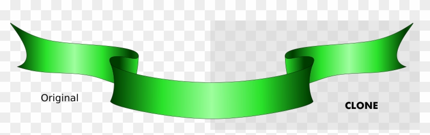 Big Image - Ribbon Clip Art Green #591769