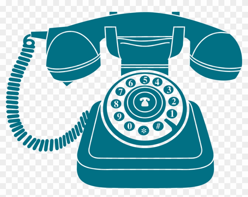 Telephone Clipart Blue Png - Vintage Phone Icon Png #591870
