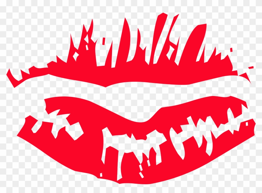 Lip Kiss Drawing Clip Art - Vector Lips #591934