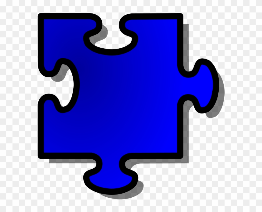 Free Blue Jigsaw Piece 10 - Puzzle Pieces Clip Art No Background #591965