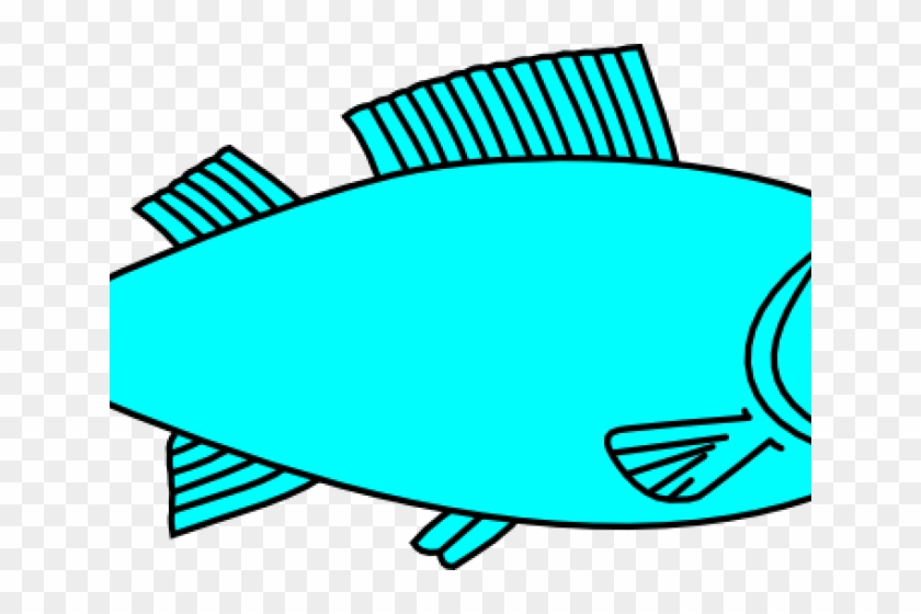 Teal Fish Cliparts - Fish Clipart Black And White #592124