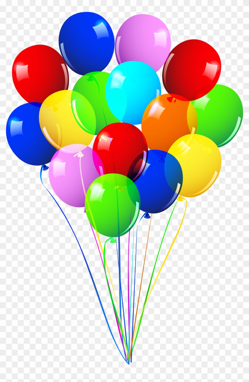 Balloon Clipart Balloon Bunch - Balloons In A Bunch #592207