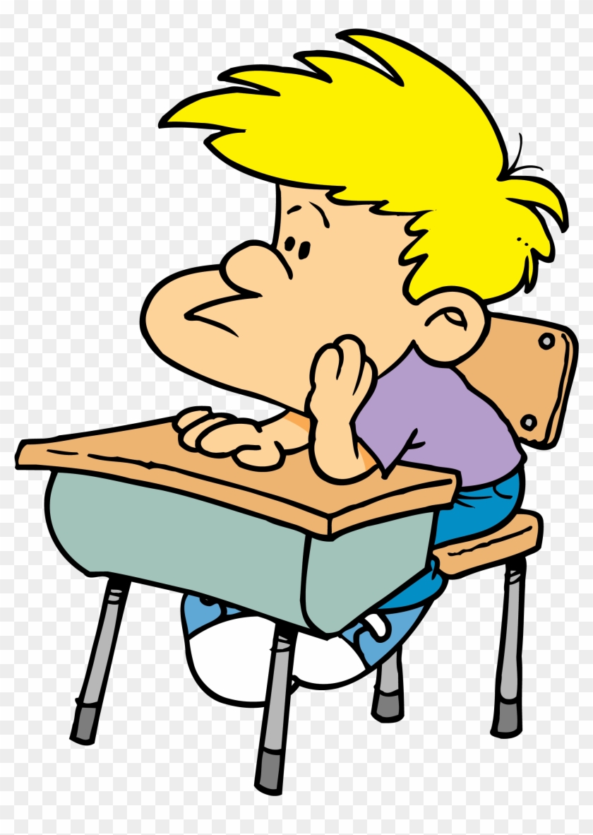 Featured image of post Student Sitting At Desk Cartoon Back to school class knowledge concept for website design or landing web page