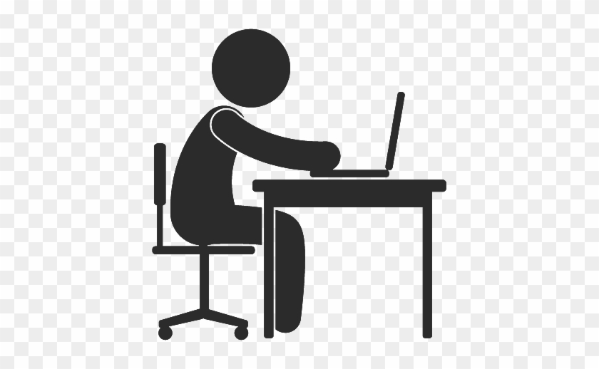 Go To Top - Working Man In Office Clipart #592290