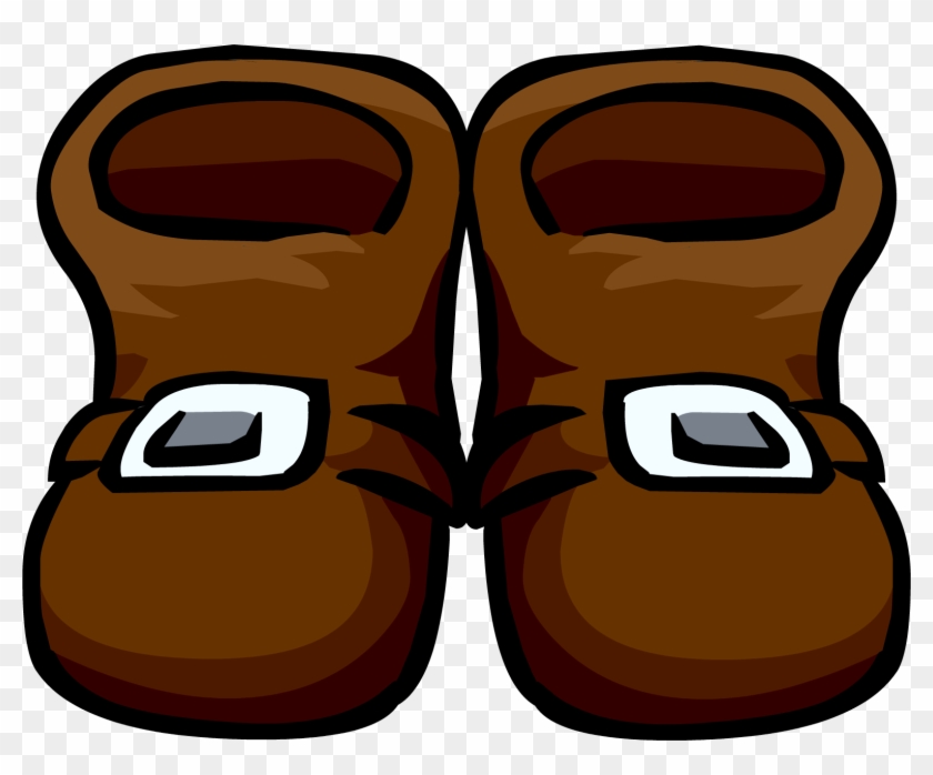 Pirate Clipart Boot - Club Penguin Brown Shoes #592328