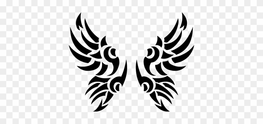 Tribal Tattoos Wings Transparent Images Png Images - Tattoo Png #592382