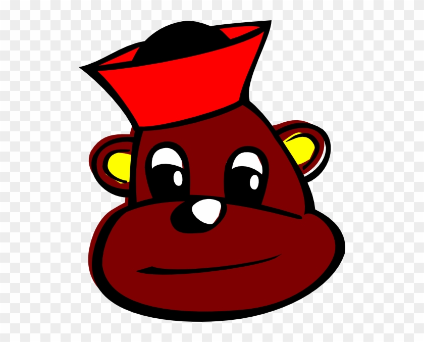 Cartoon Monkey Head #592398