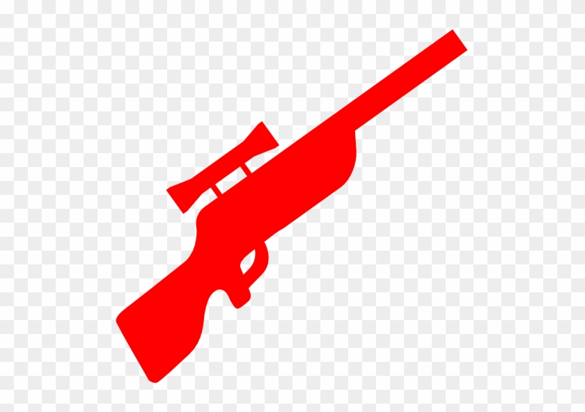 Gun Clipart Red - Rifle Icon #592512