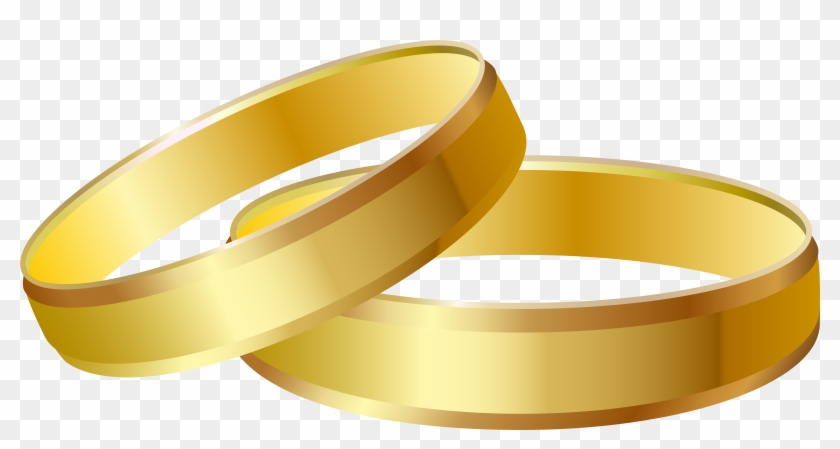 Gold Wedding Rings Png Clip Art - Clip Art #592542