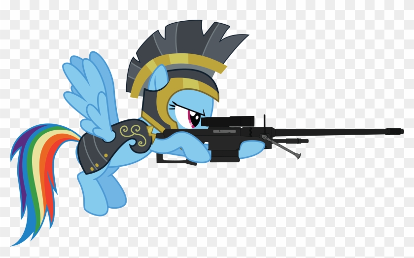 Ivanspacebiker Commander Hurricane With Srs99c-s2 Am - My Little Pony With Gun #592541