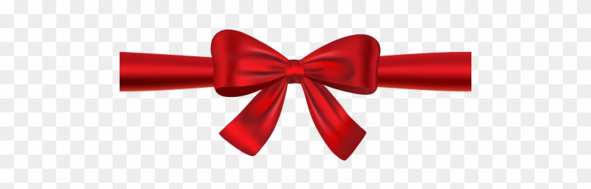 Red Ribbon Bow Png Transparent Image - Bow Ribbon Png #592582