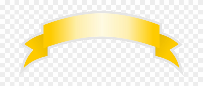 Ribbon Banner Curved Ribbon Arched Ribbon - Yellow Ribbon Banner Png #592650