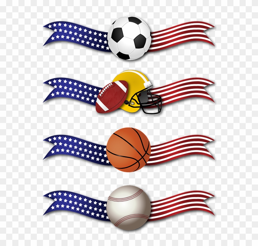 Banner, Sports, Ribbon, Soccer, Football, Basketball - Sports #592672